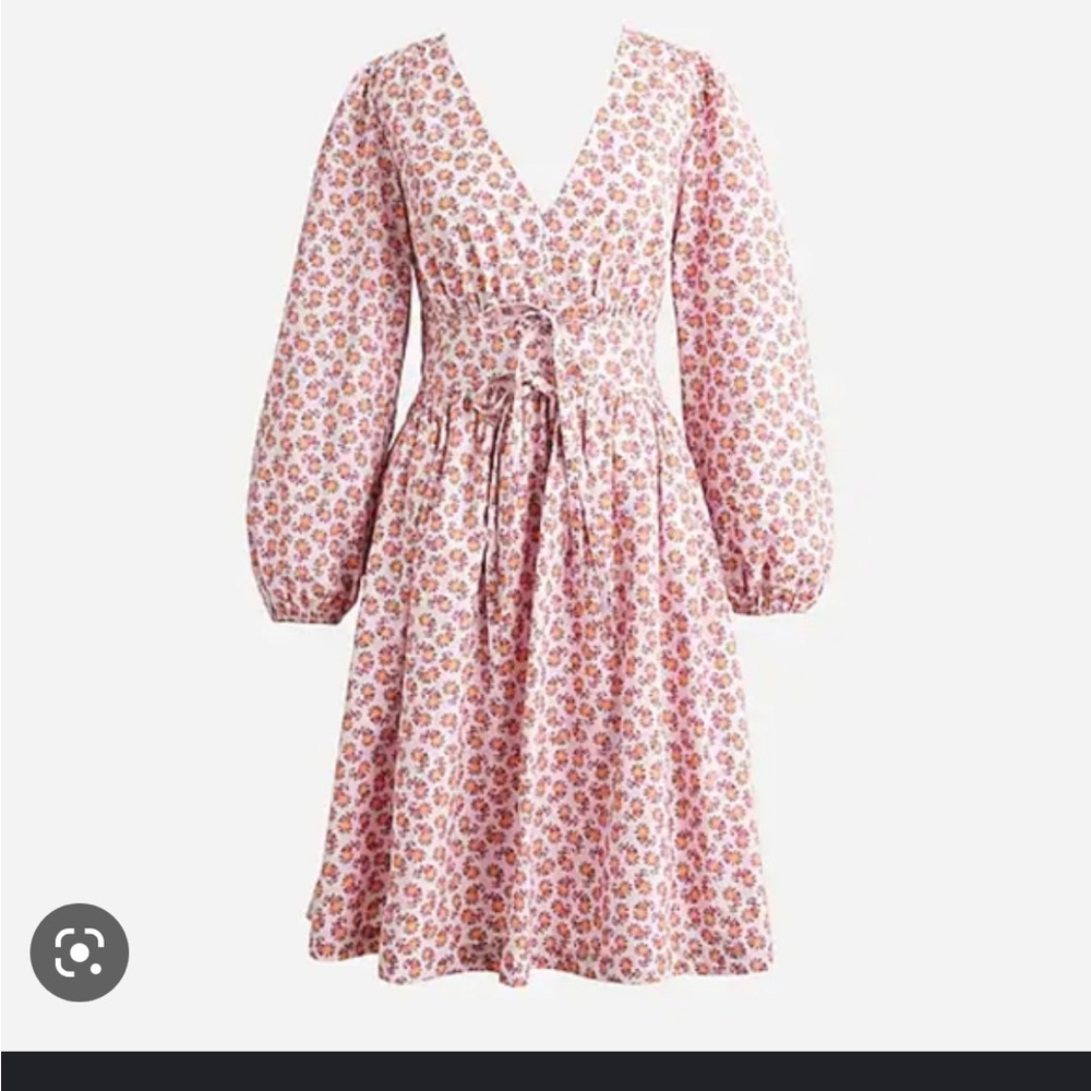 NWT J.CREW V-Neck poplin mini dress SZ 4